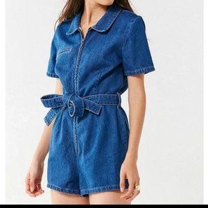 Urban Outfitters Hello Sunshine Denim Romper